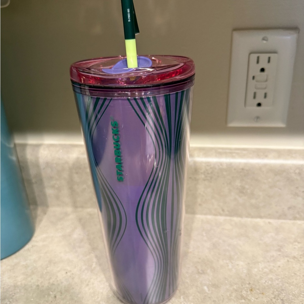 Starbucks Purple and Green Drinkware Tumbler